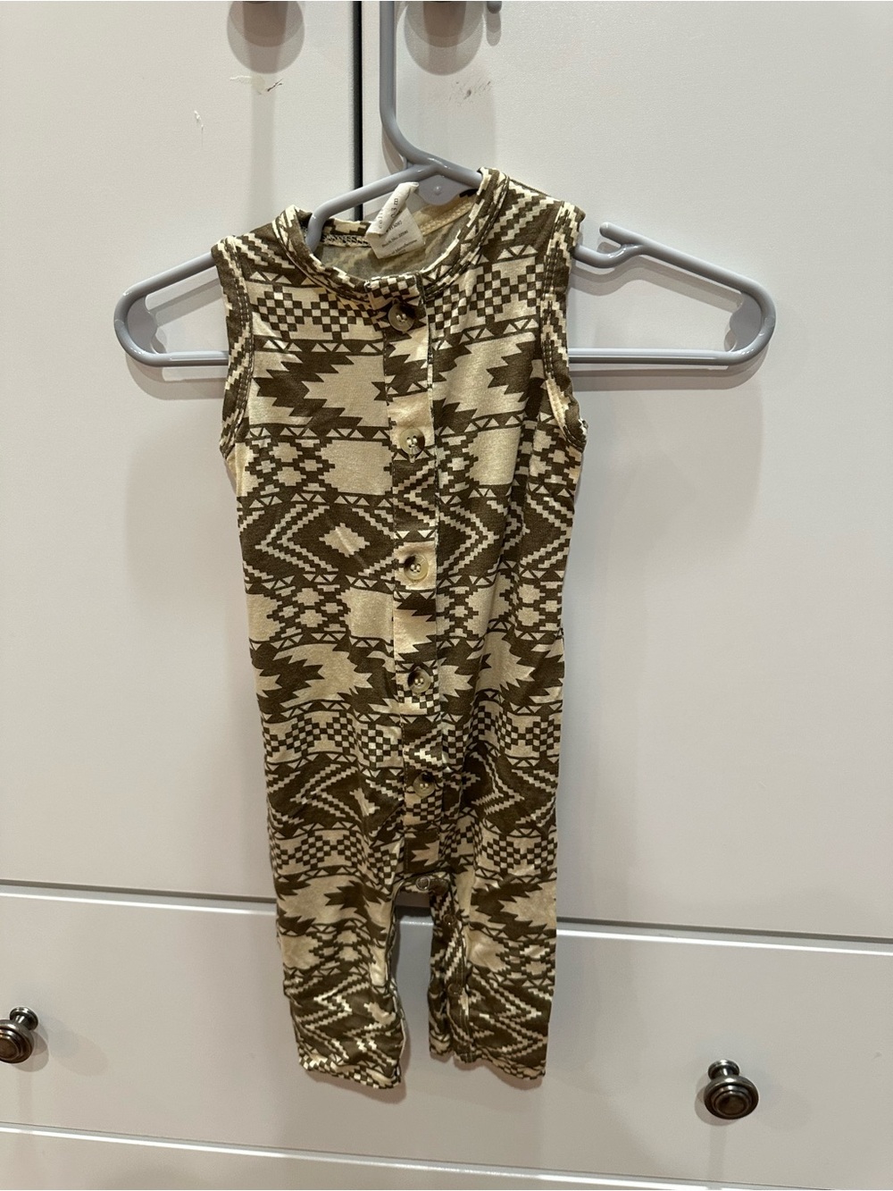 kate quinn Aztec Print Sleeveless Romper